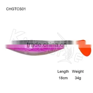 CHGTCS01 Big Fish Soft Fishing Lure Paddle Tail Bright Colors Fishy Smell Bait thumbnail-1