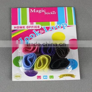 Electric Colored Magic Tape Hook and Loop Adjustable Cable Tie thumbnail-3