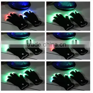 Raver Blacked Out Led Gloves LED 7 Colors Light Show thumbnail-1