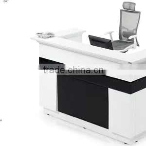 White and Black MFC Fitness Center Reception Desk thumbnail-1