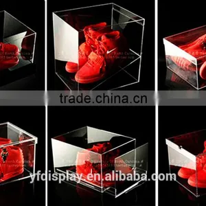 Clear Customized Acrylic Shoe Display Box thumbnail-1