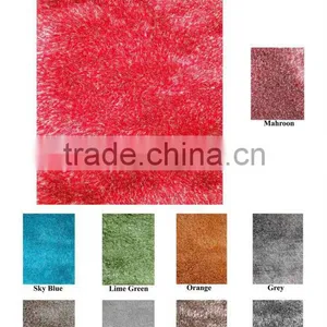 10782 Colour Chart Handmade Shaggy Carpets Made With Wool & Polyester Silk thumbnail-1