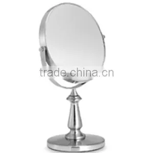 Heavy Magnifying Dual-Sided Vanity Mirror Durable Arm Silver Table Top Stand Mirror thumbnail-1