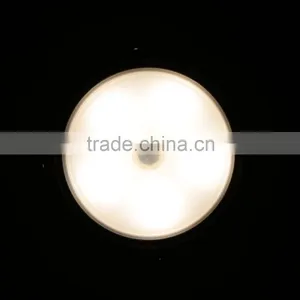 Universal LED Night Light Children AAA Battery 0.5W Light Sensor PIR Human Body Motion Bed Lamps Warm/White Led Night Lights thumbnail-5