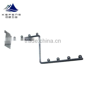 Metal Diaplay Clothes Hook/Z-shaped Tube With Beads thumbnail-1