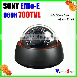 Night Vision Camera Color Indoor Plastic Dome IR Led CCTV Camera Systems CCD Board 0.001Lux Infrared Zoom Camera 2.8-12mm Lens thumbnail-1