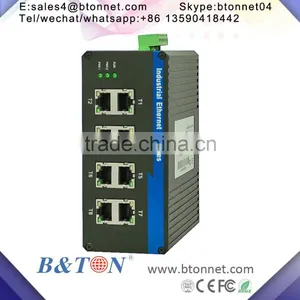 IP40 Managed Industrial 8 10/100M Port PoE Switch thumbnail-2