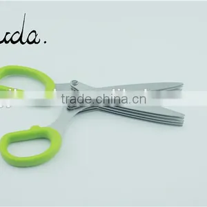 Multifunction 5 Blade Stainless Steel Herb Scissor/ Kitchen Scissors BD-S1622 thumbnail-2