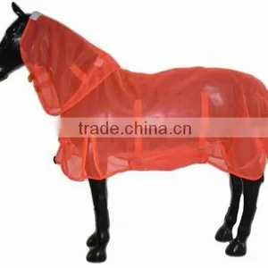 Orange Thick Summer Mesh Horse Rugs thumbnail-1