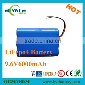 Long Cycle Time LiFePO4 9.6V Battery Pack for Solar Lighting thumbnail-4