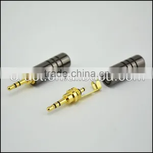 OEM Gold Plated 2.5mm 3 Pole Headphone Plug Stereo Wire Audio and Video Connectors for DIY Jack Adapter thumbnail-3