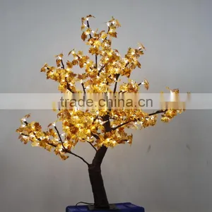1.2m Small Golden Leaves Artificial Maple Tree Light for Landscape Decoration thumbnail-1