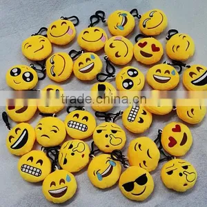 Custom Design Promotional Emoji Plush Keychain thumbnail-1