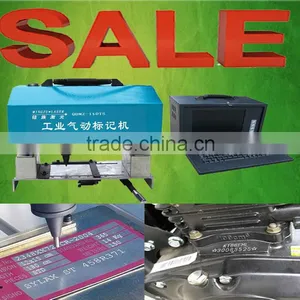 2014 Hot Sale Automobile and Motorcycle Parts Portable Metal Nameplate Vin Number Pneumatic Marking Machine thumbnail-1