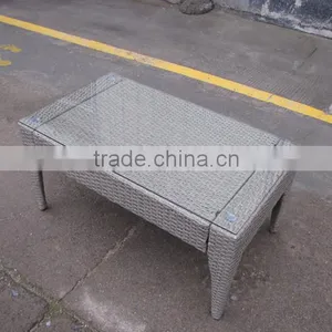CLEAR ALUMINIUM WICKER GARDEN CHAIRS AND TABLES thumbnail-2