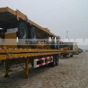 Hot Sale Competitive Price High Quality 2016 New 3 Axle 40feet Container Flatbed Semi Trailer for Nambia thumbnail-6