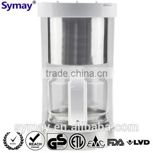 Digital Coffee Maker With SS Decoration, 1.25L, 10 Cups, Glass Carafe, Kitchen Accessory, Filter thumbnail-3