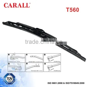Automobiles & Motorcycles CARALL Universal Frame Windshield Wiper Blade T560 From 16'' to 26'' thumbnail-1
