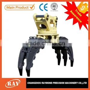 Hydraulic Timber Roating Grapple for Excavator/tractor thumbnail-1