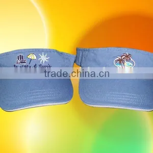 Blue Denim Visor Hat thumbnail-1