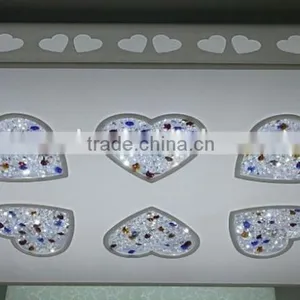 Ceiling Mount Lamp With Heart Pattern thumbnail-1