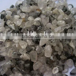 Medium Tourmaline Quartz Crystal Tumbled Stone thumbnail-1