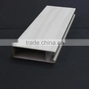 Wood Grain Aluminum Lath Ceiling Metal Suspend Linear Ceiling Square Tube Screen Ceiling Tiles thumbnail-3
