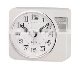 White Hand Size Sweep Touch Light Alarm Clock thumbnail-1