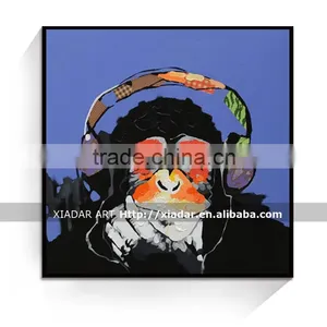 Home Goods Monkey Oil Painting fo Room Decor/Abstract Oil Paintings for Livingroom thumbnail-1
