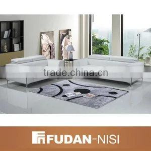 Bedroom Furniture Mini Sectional Sofa Leather Modern thumbnail-1