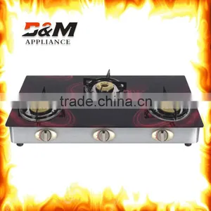 Wholesale Fashion 3 Burner Tempered Glass Gas Cookers Pakistan thumbnail-2