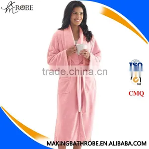 OEM Factory Sexy See Through 100% Polyester Bathrobe Sleepwear for Women thumbnail-2