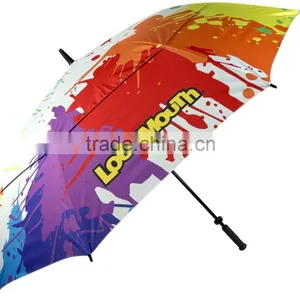 High Quality Windproof Logo Branding Golf Umbrella thumbnail-4