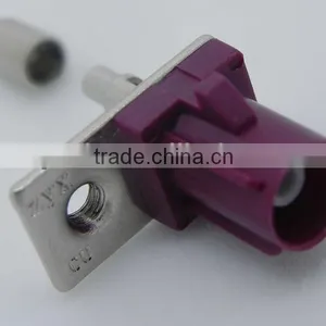 Fakra Male Panel Mount Cable Connector Bordeauxviolet Car GSM Cellular Phone thumbnail-1