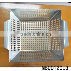 Stainless Steel BBQ Vegetable Pan thumbnail-1