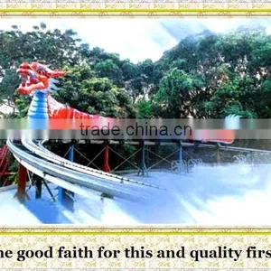 Factory Direct Rides Hot Sale Amusement Rides Roller Coaster Sliding Dragon thumbnail-2