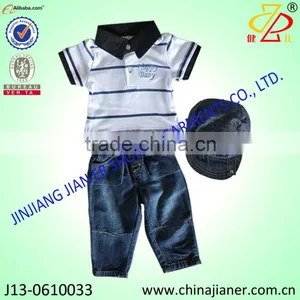 New Summer Fashion Cotton Boy 3pcs Gift Set thumbnail-3