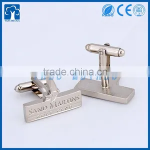 Custom Metal Silver Cufflink thumbnail-4