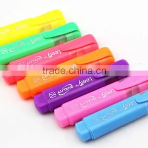 Bright Multi-color Flat Barrel Highlighter Pen thumbnail-2