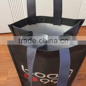 Hand Carry Bag, Wine Bag,custom Promotional 4 Packed Bottles Wine Bag thumbnail-1
