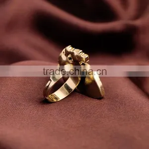 Hot Sale Turquoise Imitation Gem Crystals Water Drop Rings For Women Gift thumbnail-6