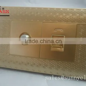 110V American Design 3 Gang 1Way Wall Electric Light Switch Pc Big Button thumbnail-6