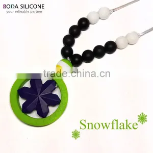 Chian Manufacturer Teething Pendant Silicone Necklace thumbnail-2