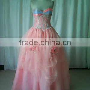 High Quality Materials for Colorful Sex Strappless Prom Dress thumbnail-1