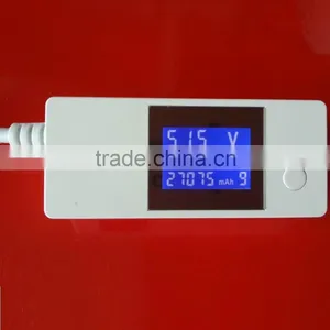 2016 New Daul-USB LCD Display USB Charger Data Transmit Current Voltage+Capacity Tester Mobile Phone Battery Tester thumbnail-2