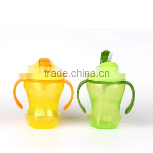 2016 Popular Kid 260ml Green Drinking Straw Bottles Sippy Bottle thumbnail-6