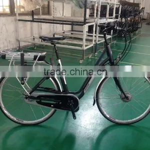 700c Wheel City Electric Bicycle With Bafang Central Motor 36V/18Ah Li-ion Battery +150km Range per Charger ( HJ-14C02 ) thumbnail-1