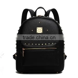 Women Leather Backpack With Rivets, Backpack Leather thumbnail-1
