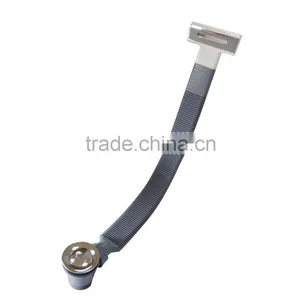 XB-131T Flat Pipe Bathtub Drain for Soacking Tub thumbnail-1