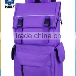 Classic College School Purple Reinforced Polyester Backpack thumbnail-1